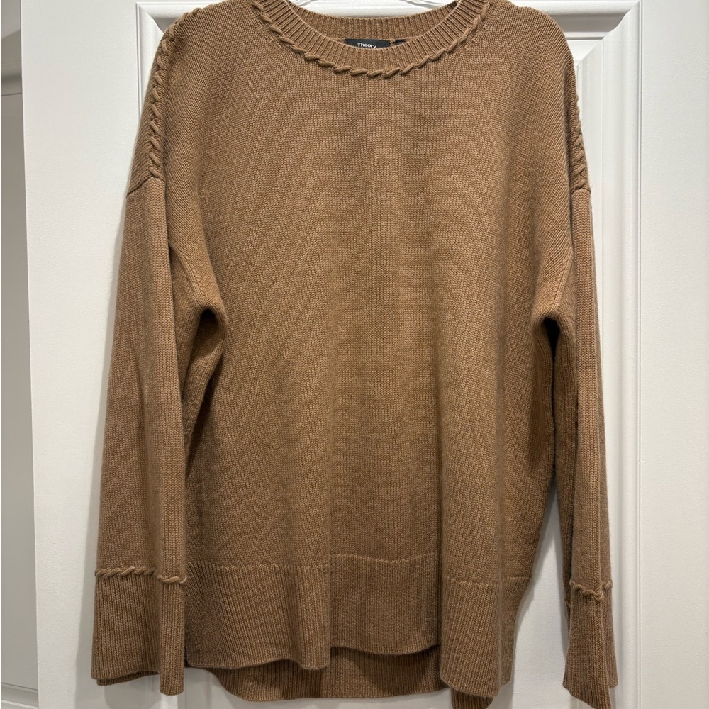 Theory Camel Crew Neck Sweater - Picture 2 of 4